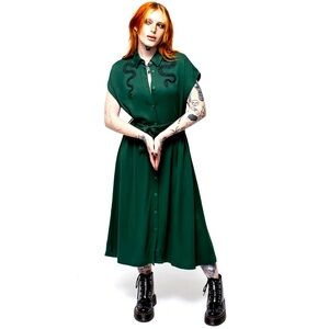 Disturbia slither midi shirt dress